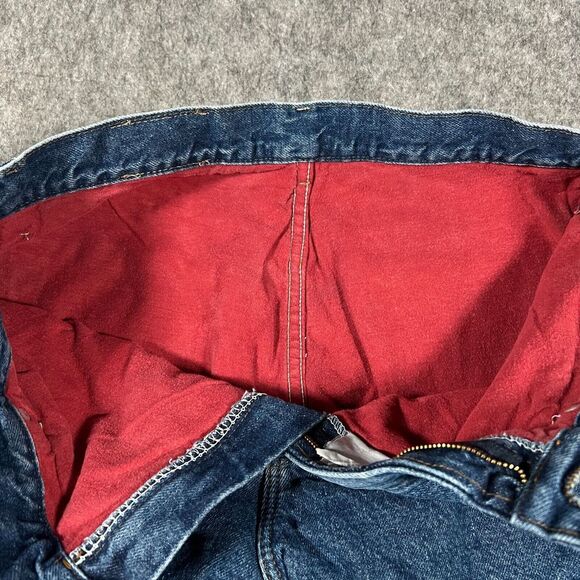 Wrangler Women's Fleece Lined Jeans Size 16P Blue Denim 100%‎ Cotton - Picture 4 of 10
